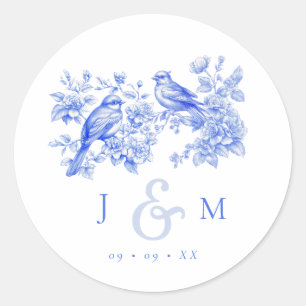 ブルーチャイノエリーヴィンテージラブバ結婚リズ ラウンドシール