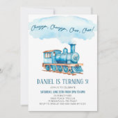 ブルーチャガ朝王列車の誕生日パーティー 招待状 (正面)