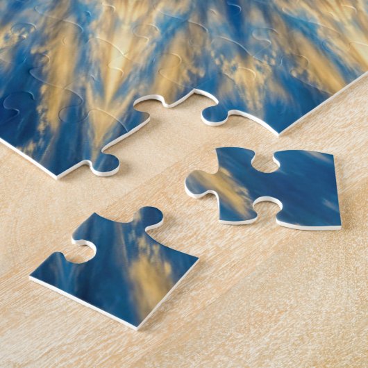 ブルーチャクラ万華鏡のように千変万化するパターンサンダー_コーブ ジグソーパズル (側面)