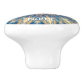 ブルーチャクラ万華鏡のように千変万化するパターンサンダー_コーブ セラミックノブ (側面)