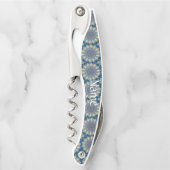 ブルーチャクラ万華鏡のように千変万化するパターンサンダー_コーブ ソムリエナイフ (正面)