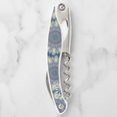 ブルーチャクラ万華鏡のように千変万化するパターンサンダー_コーブ ソムリエナイフ (裏面)