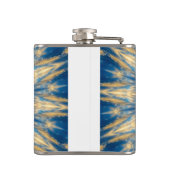 ブルーチャクラ万華鏡のように千変万化するパターンサンダー_コーブ フラスク (裏面)