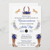 ブルーチャロ招待状メキシコ西部招待状。 招待状 (正面/裏面)