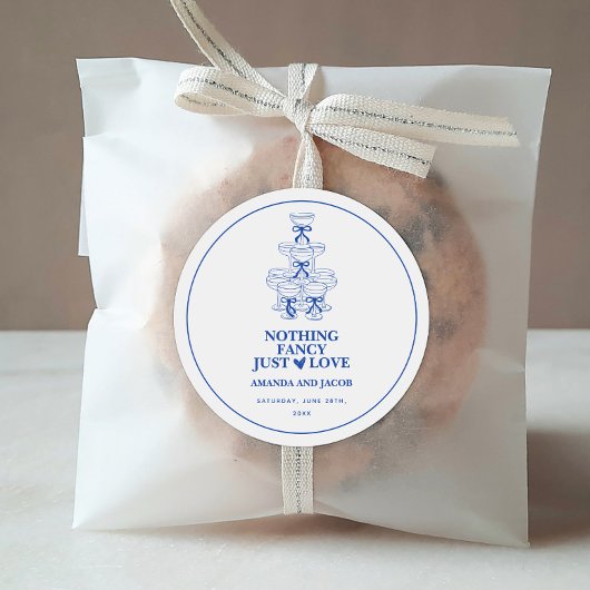 ブルーチャンパグンタワー 何も特別なものはない、ただ愛 ラウンドシール