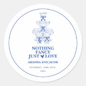 ブルーチャンパグンタワー 何も特別なものはない、ただ愛 ラウンドシール (正面)