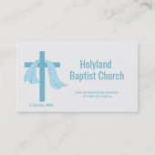 ブルーチャーチクロストーンクラウンビジネスカード 名刺 (正面)