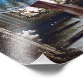 ブルーチュツのバレエダンサー フォトプリント            (角)