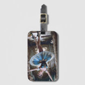 ブルーチュツのバレエダンサー ラゲッジタグ (正面縦)