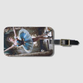 ブルーチュツのバレエダンサー ラゲッジタグ (正面横)