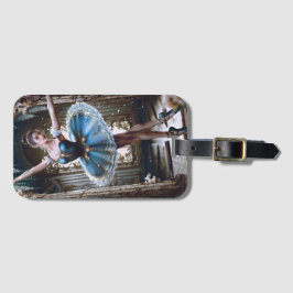 ブルーチュツのバレエダンサー ラゲッジタグ