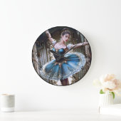 ブルーチュツのバレエダンサー ラージ壁時計 (ホーム)