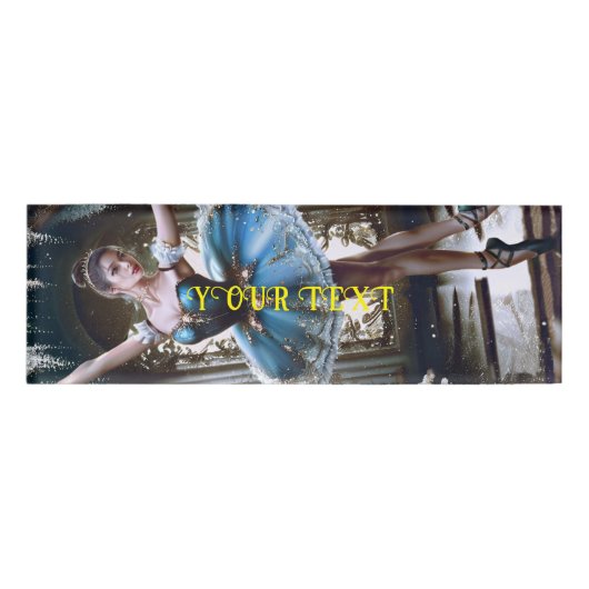 ブルーチュツのバレエダンサー 名札 (正面)