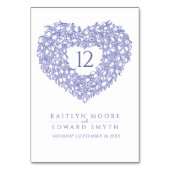 ブルーチューリップ結婚モノグラカスタムム テーブルナンバー (裏面)