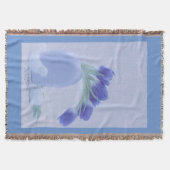 ブルーチューリップ静物詩 スローブランケット (正面)