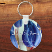 ブルーチューリップ キーホルダー (正面)