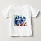ブルーチューリップ ベビーTシャツ (正面)