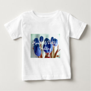 ブルーチューリップ ベビーTシャツ
