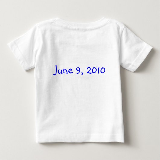 ブルーチューリップ ベビーTシャツ (裏面)