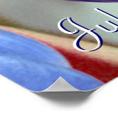 ブルーチューリップ ポスター (角)