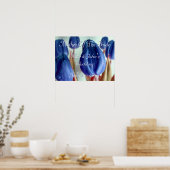 ブルーチューリップ ポスター (キッチン)