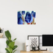 ブルーチューリップ ポスター (ホームオフィス)