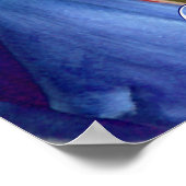 ブルーチューリップ ポスター (角)