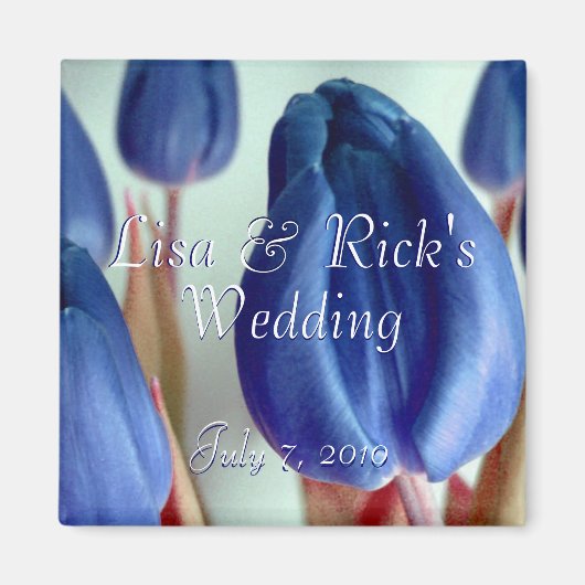 ブルーチューリップ マグネット (正面)