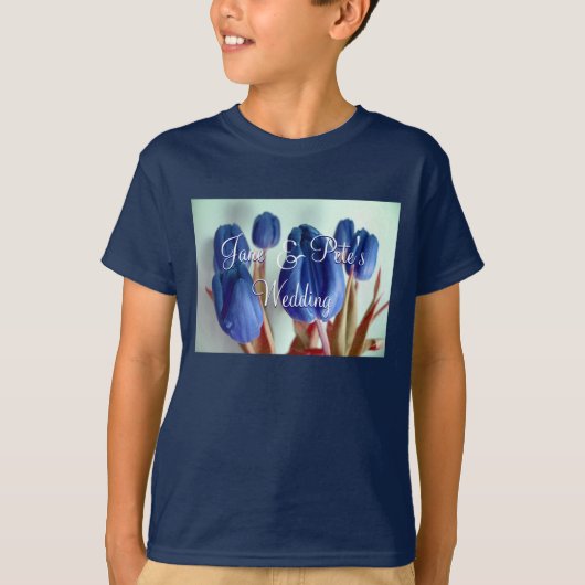 ブルーチューリップ Tシャツ (正面)