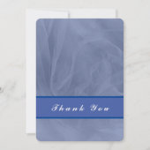 ブルーチュール生地 – 任意の色 サンキューカード (正面)
