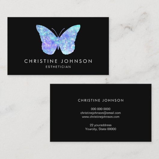 ブルーチョウ 名刺 (正面/裏面)