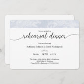 ブルーチョークリハーサルディナー招待状 招待状 (正面/裏面)