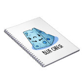ブルーチーズの面白い食べ物パターン ノートブック (右側)