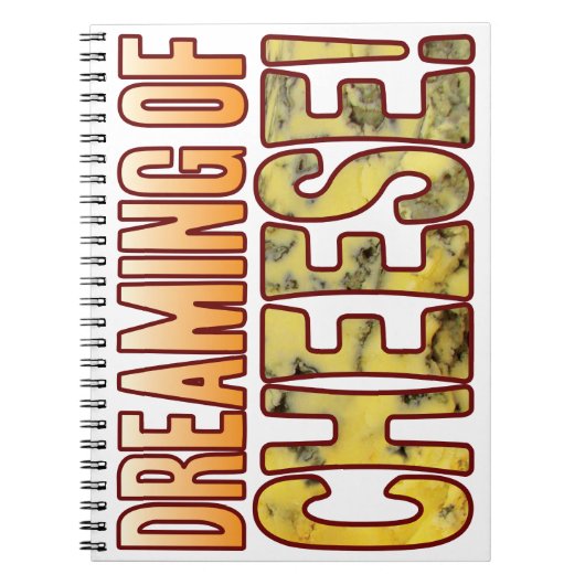 ブルーチーズを夢を見ること ノートブック (正面)