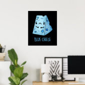 ブルーチーズフードおもしろいプンダークBG ポスター (ホームオフィス)