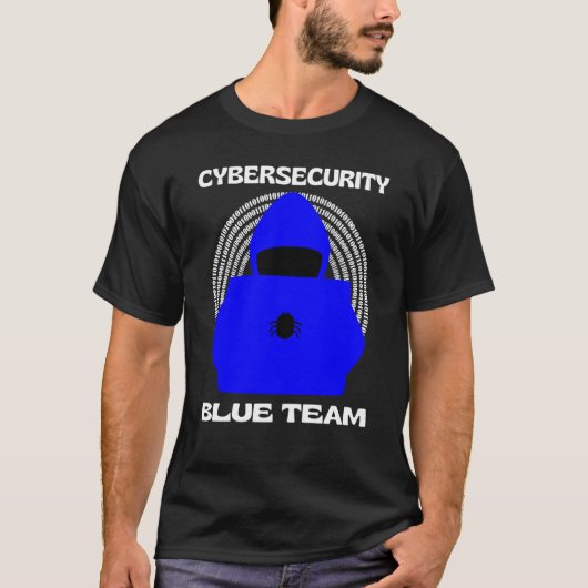 ブルーチームサイバーセキュリティのハッキング倫理的ハッカーCyb Tシャツ (正面)