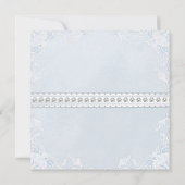 ブルーツイエレガントンボーイ赤ちゃんシャワー 招待状 (裏面)