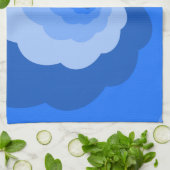 ブルーツイスタータグラデーションオル キッチンタオル (折り畳み)