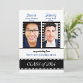 ブルーツインクラシック卒業式テーマ付きフィルム 招待状 (スタンド正面)