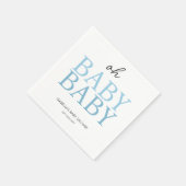 ブルーツイン赤ちゃんシャワー スタンダードカクテルナプキン (角)