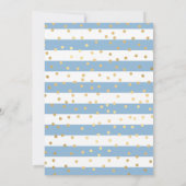 ブルーツゥブルネットヘアバレリーナ誕生日 招待状 (裏面)