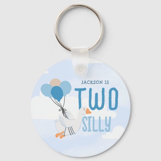 ブルーツガ間抜けースセカンドバースデーパーティー キーホルダー (正面)