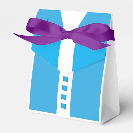 ブルーツキゼドグロムスマン🎩花婿介添人ギフト フェイバーボックス (正面サイド)