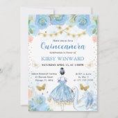 ブルーツツブラックヘアバレリーナキンセアニェラ 招待状 (正面)