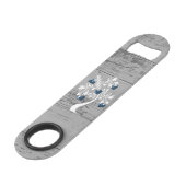 ブルーツリーハートパーソナライズされたボトルオープナー スピード栓抜き (裏面アングル)