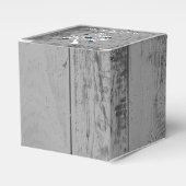 ブルーツリーハート結婚式の引き出物ボックス フェイバーボックス (正面サイド)