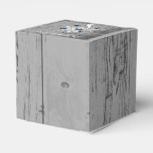 ブルーツリーハート結婚式の引き出物ボックス フェイバーボックス (裏面サイド)