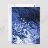 ブルーツリー抽象芸術 ポストカード (正面/裏面)