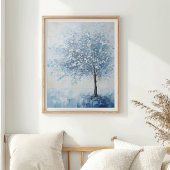 ブルーツリー落ち着きウォールアート フォトプリント