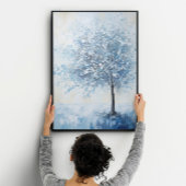 ブルーツリー落ち着きウォールアート フォトプリント